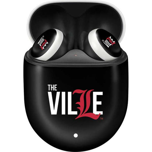 University of Louisville Black Background Google Pixel Buds Skin